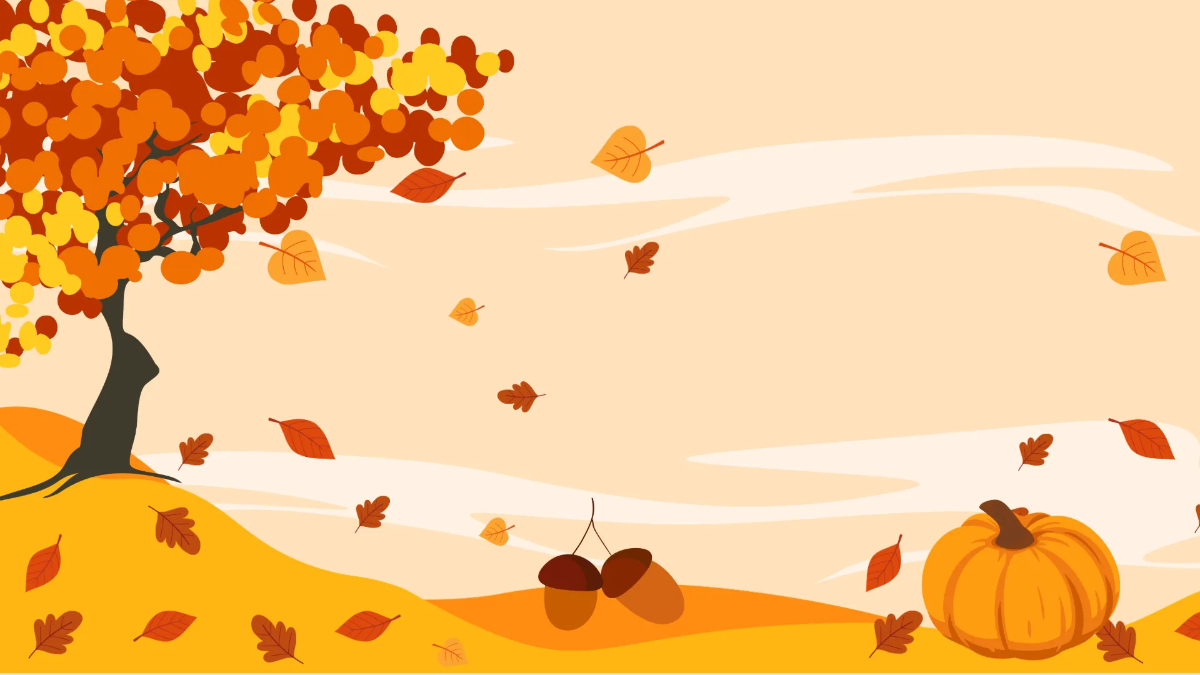 Free Fall Background Presentation Template to Edit Online