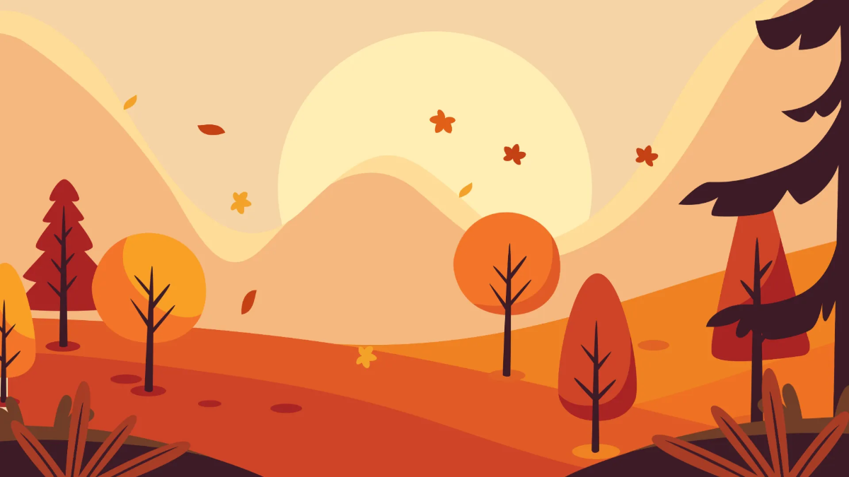 Free Fall Background Presentation Template to Edit Online