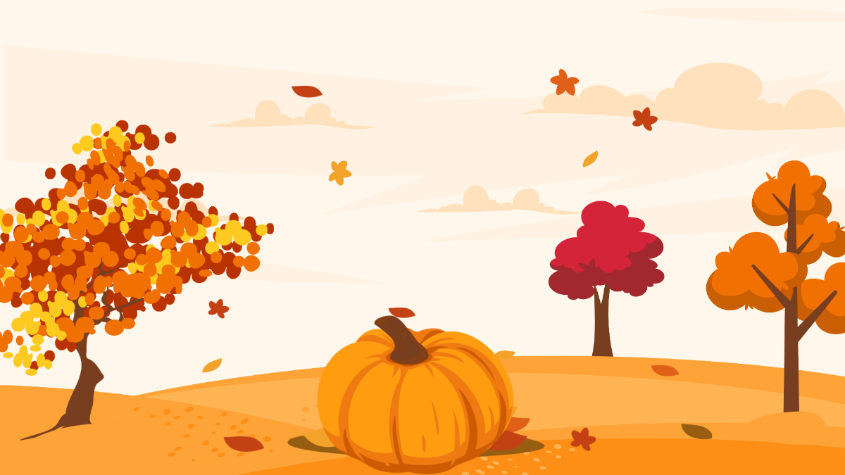  Fall Background Presentation Template