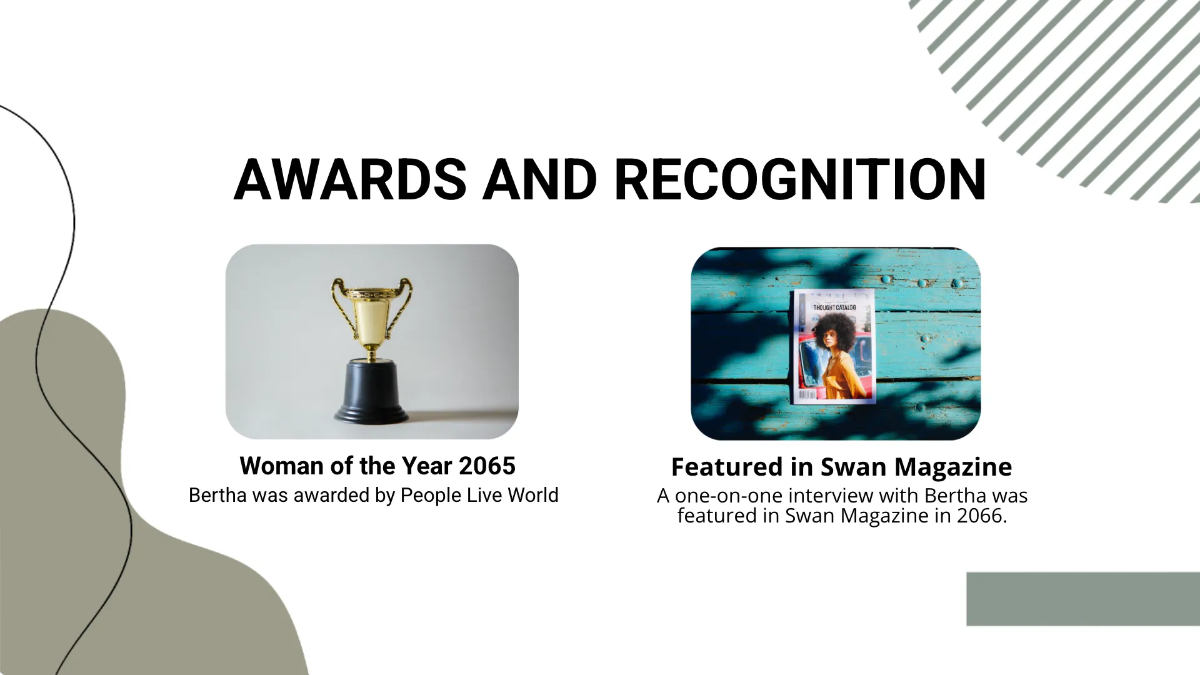 Free Biography Presentation Template to Edit Online