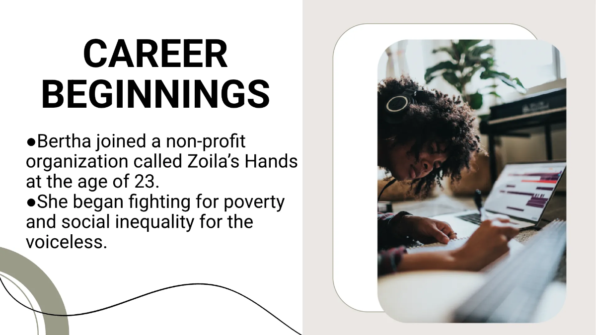 Free Biography Presentation Template to Edit Online