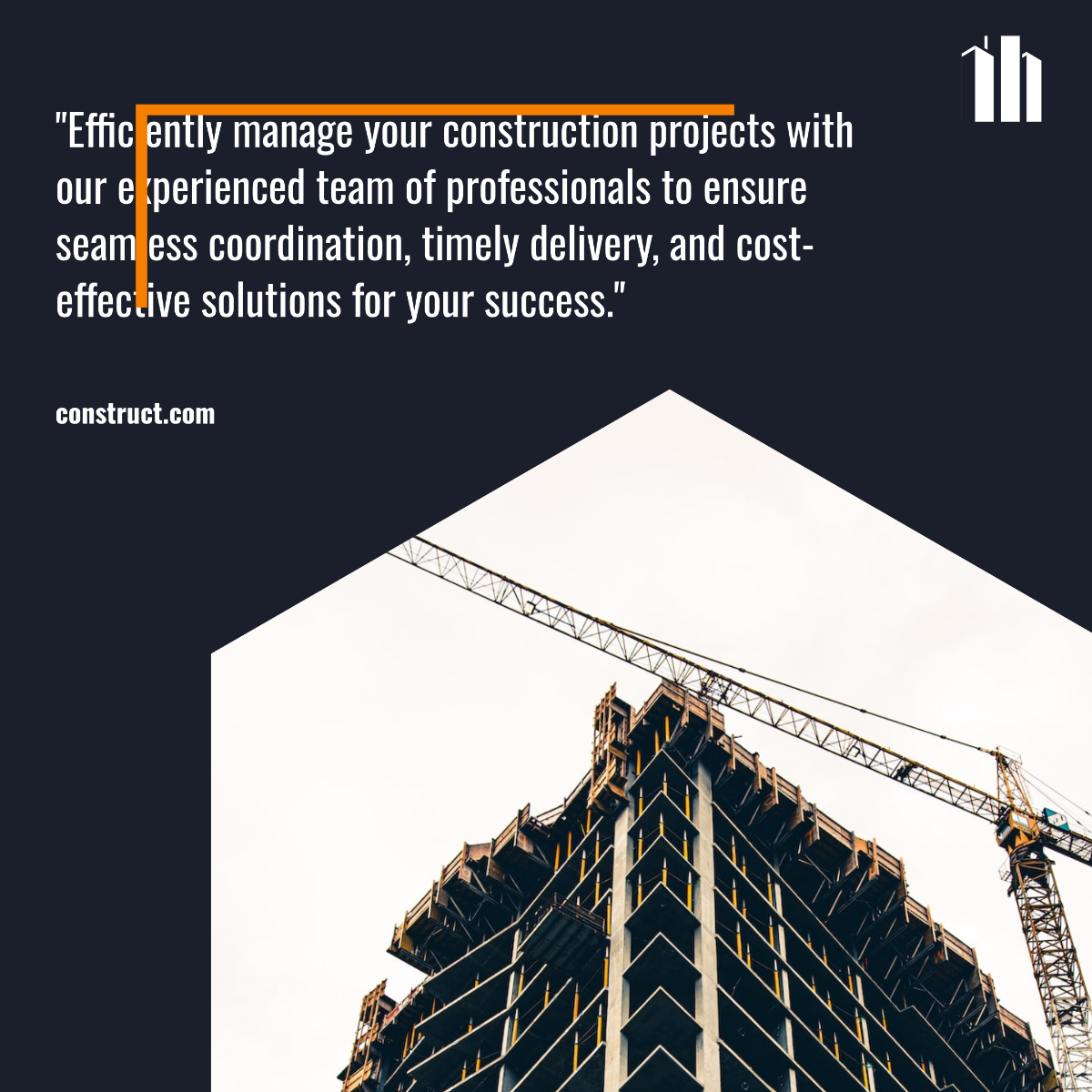 Free Construction Management Instagram Ad Template to Edit Online