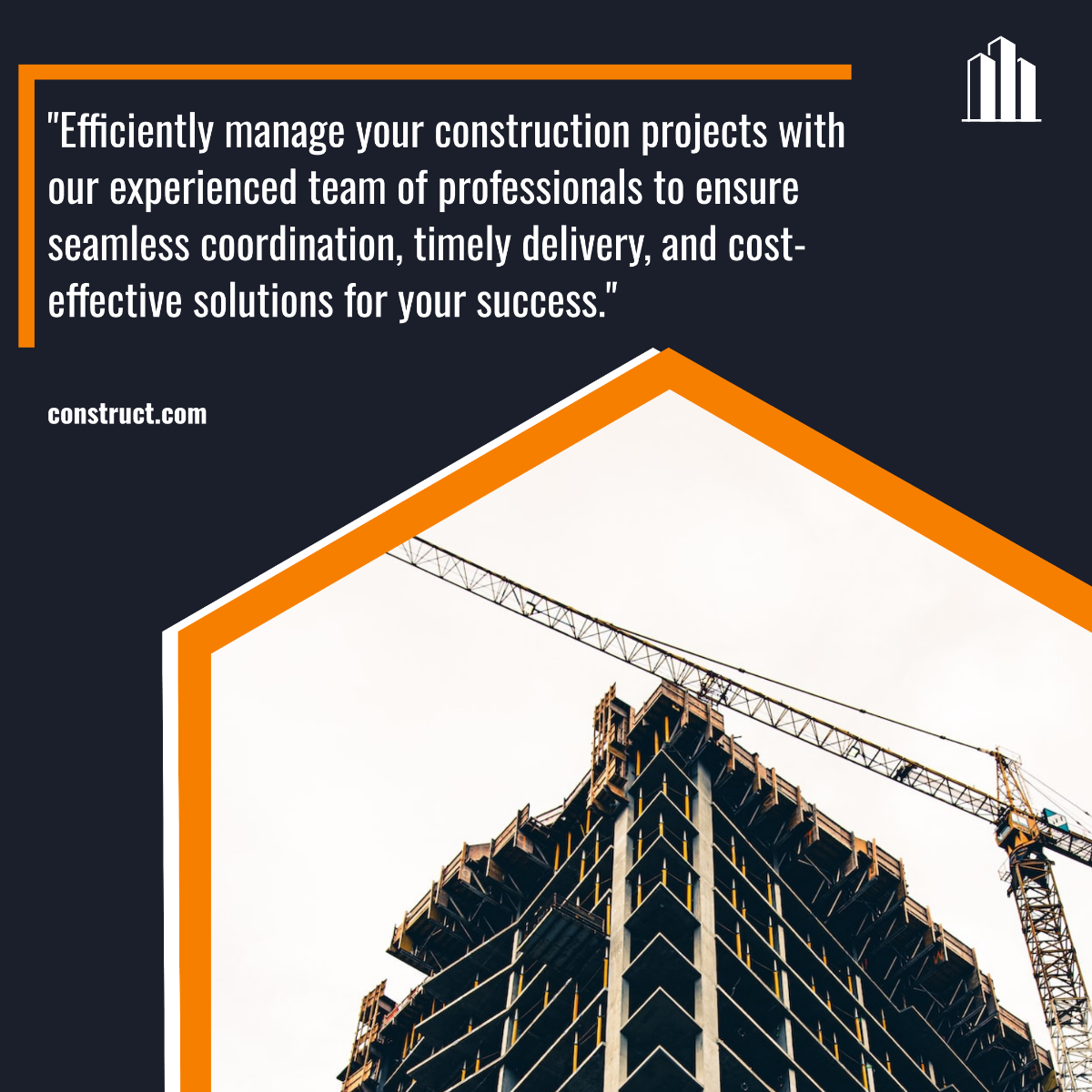 Construction Management Instagram Ad Template