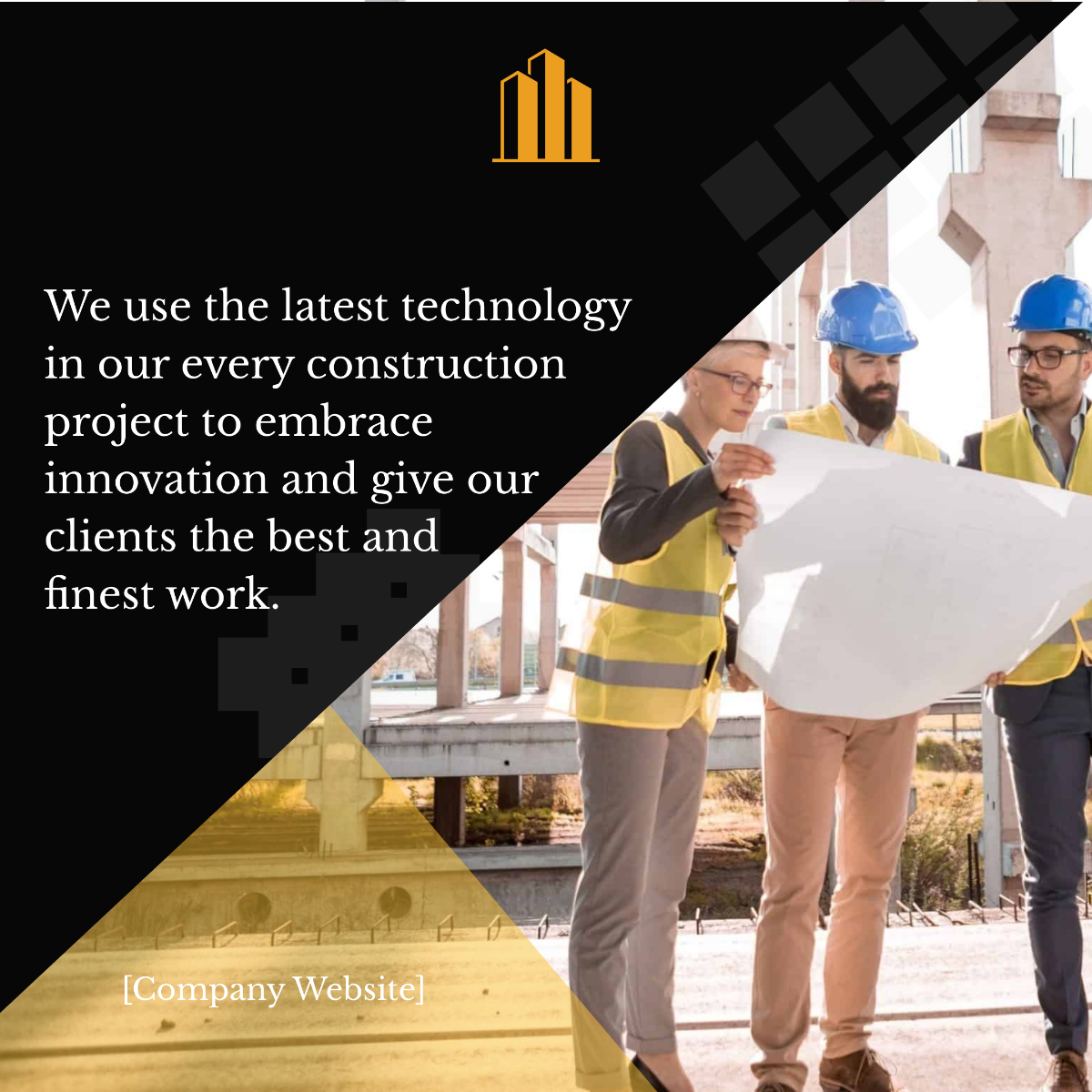 Construction Technology Instagram Post Template