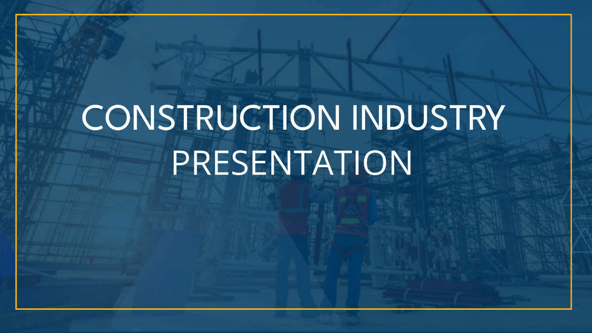 Construction Industry Presentation Template