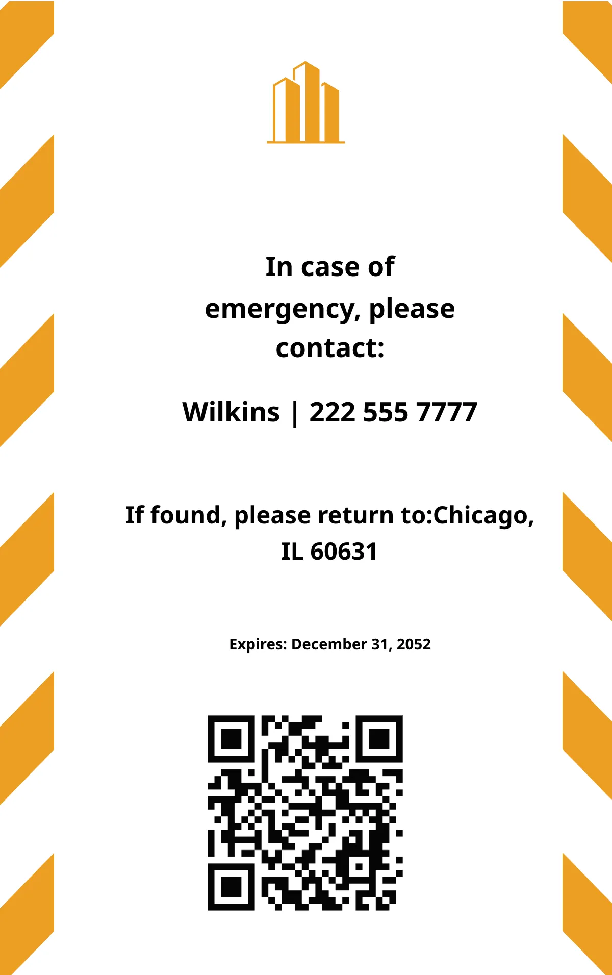 Free General Contractor Construction ID Card Template to Edit Online