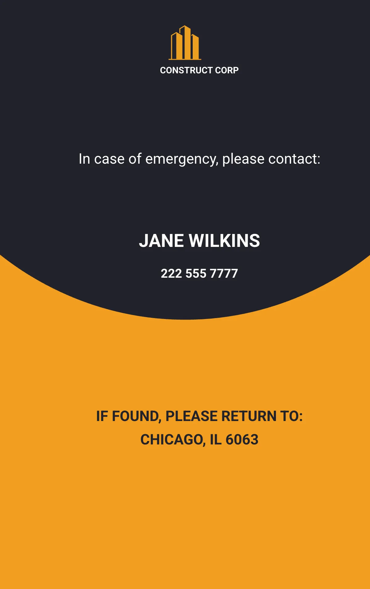 Free Cleaning Construction ID Card Template to Edit Online
