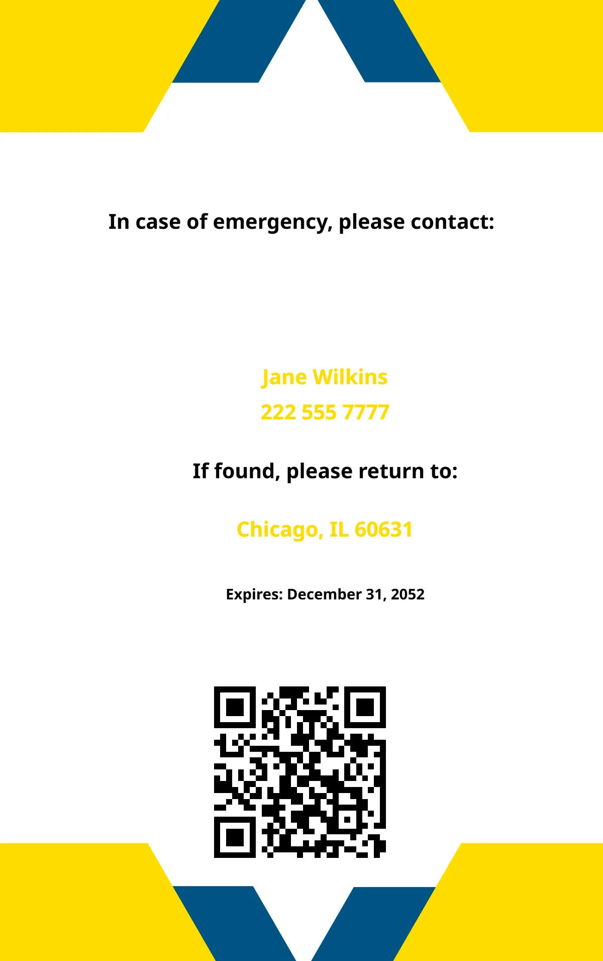 Free Architectural Construction ID Card Template to Edit Online