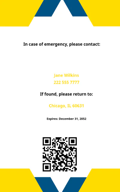 Free Architectural Construction ID Card Template to Edit Online