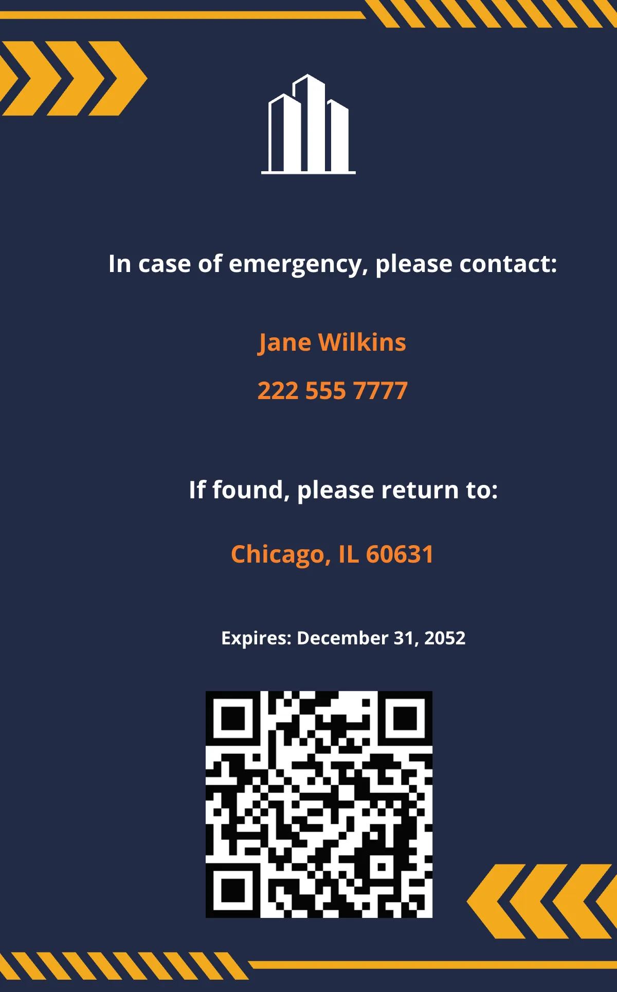 Free Plumbing Construction ID Card Template to Edit Online