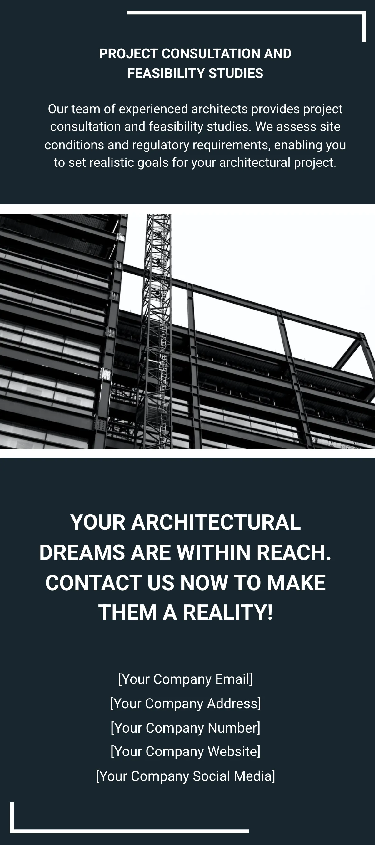 Free Architectural Construction Rack Card Template to Edit Online