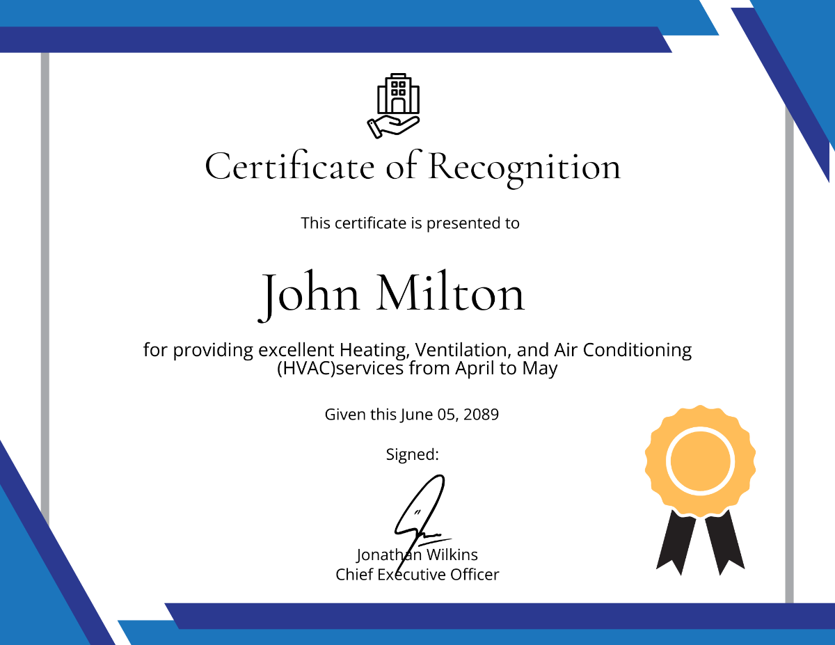 HVAC Construction Certificate