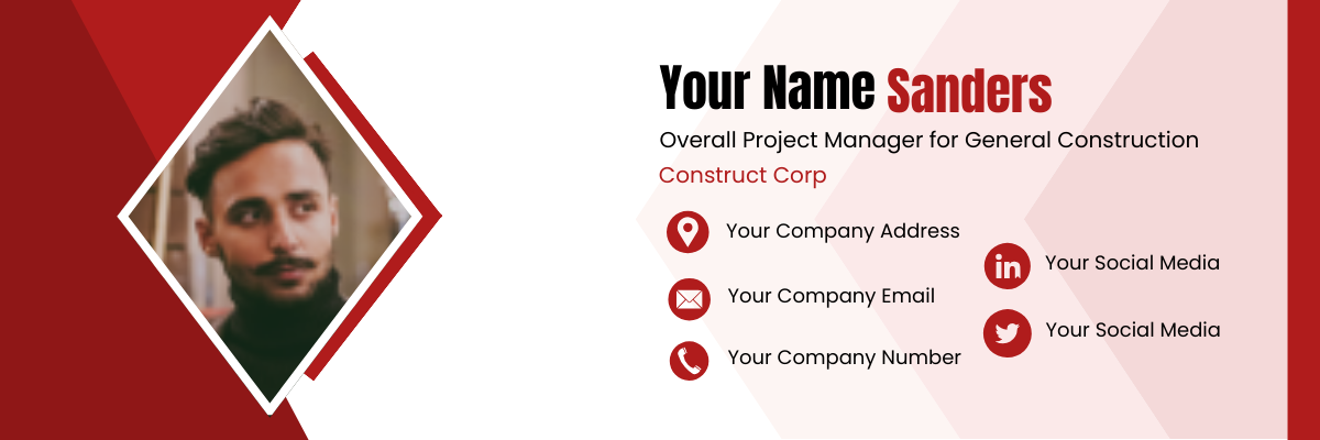 General Contractor Construction Email Signature Template
