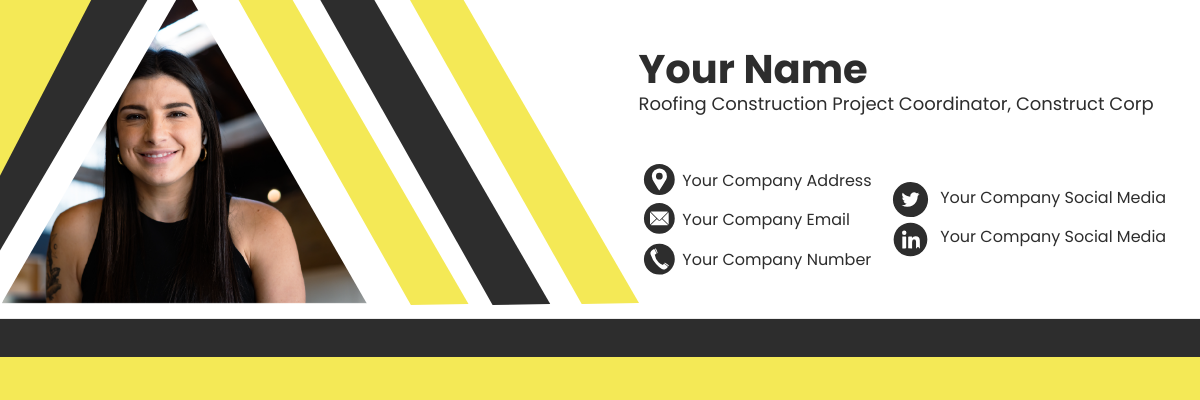 Roofing Construction Email Signature Template