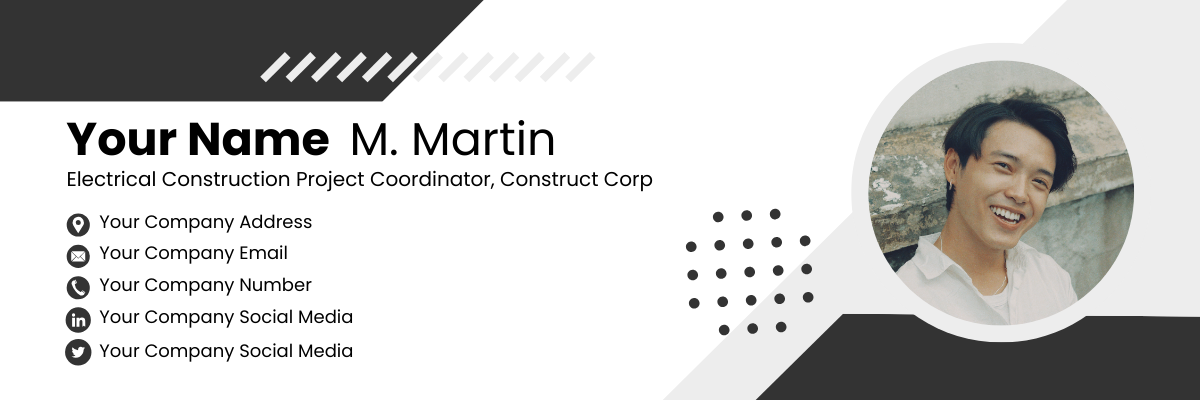 Electrical Construction Email Signature Template