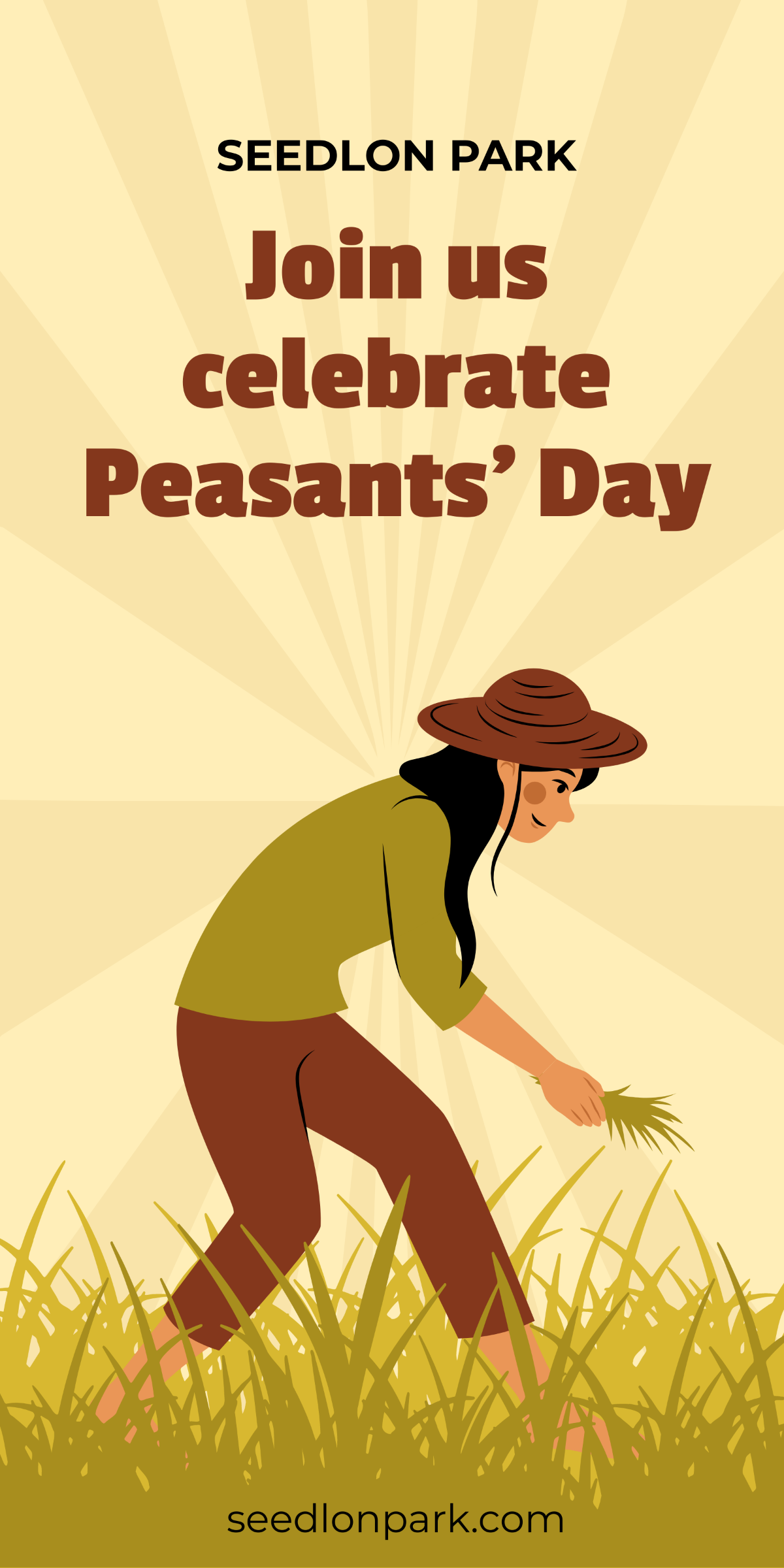 Peasant's Day Roll Up Banner Template