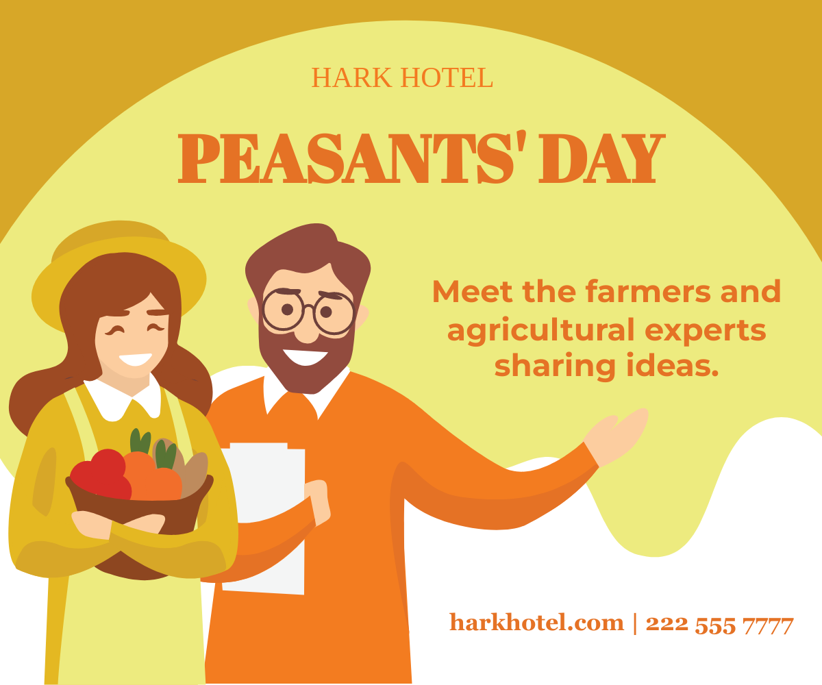 Free Peasants' Day  Event Banner Template