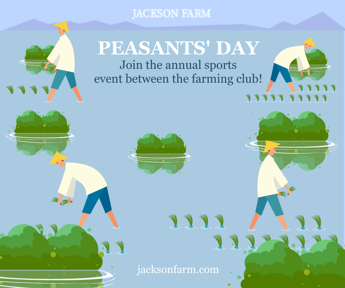 Peasants Day  Sports Banner Template