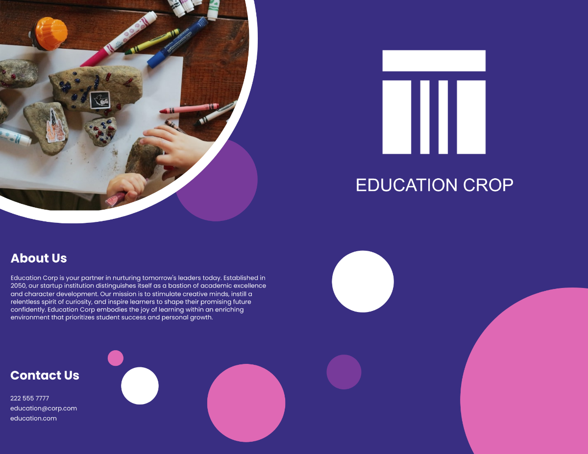 Startup School Business Brochure Template - Edit Online & Download