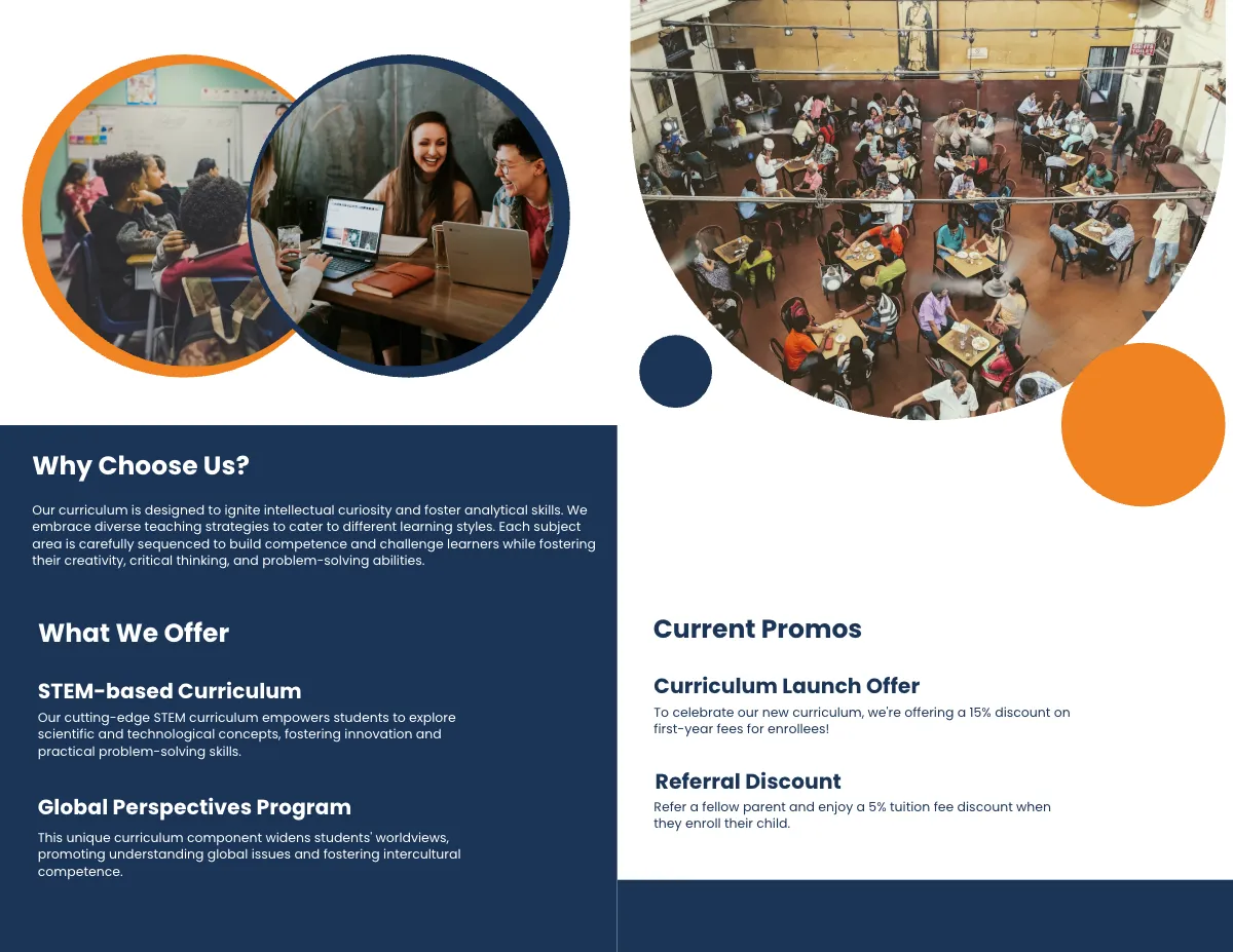 Free Curriculum Brochure Template to Edit Online