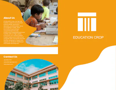 Free School Facilities Brochure Template to Edit Online