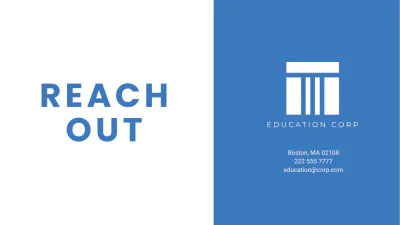 Free Education Pitchdeck Template to Edit Online