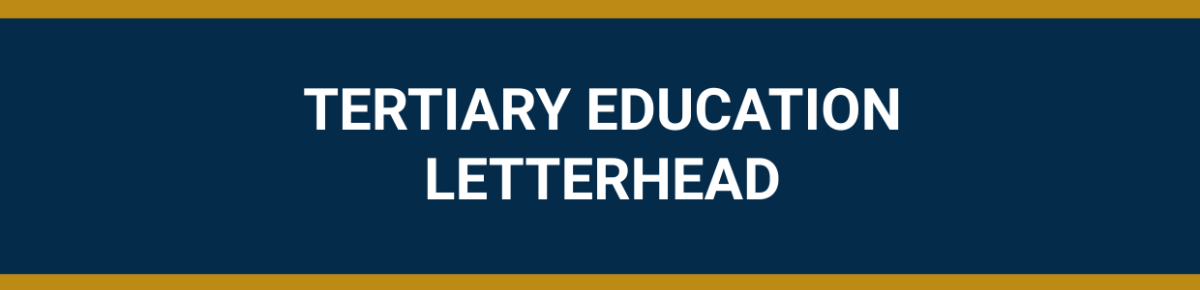 Tertiary Education Letterhead Template