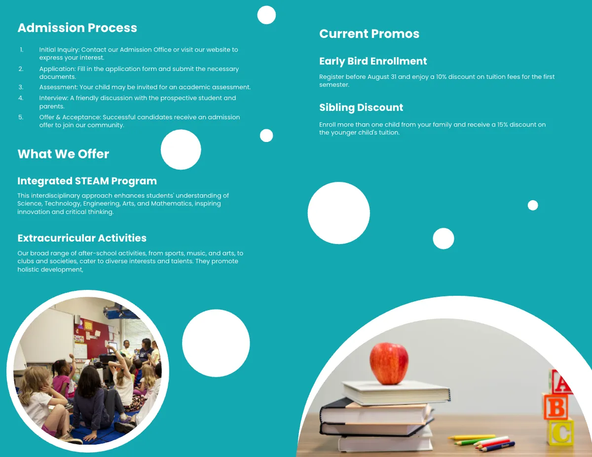 Free Parent Information Brochure Template to Edit Online