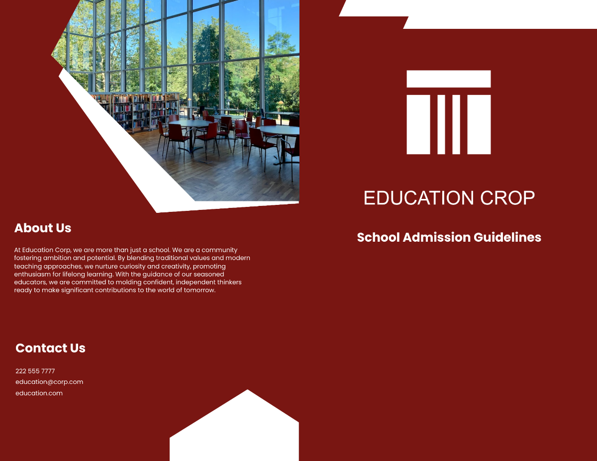 Admission Guidelines Brochure Template - Edit Online & Download