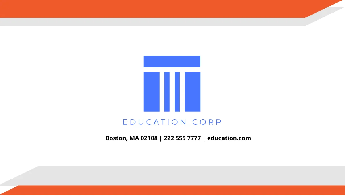 Free Physical Education Teacher Business Card Template to Edit Online