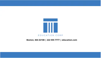 Free Early Childhood Educator Business Card Template to Edit Online