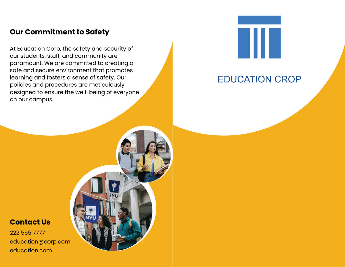 Safety and Security Brochure Template - Edit Online & Download