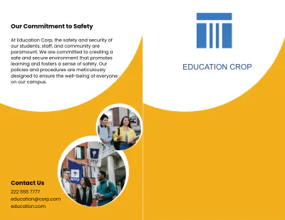 Free Safety and Security Brochure Template to Edit Online