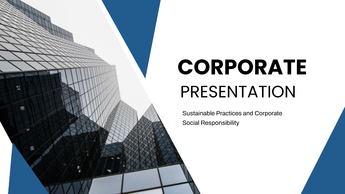Corporate Presentation Template