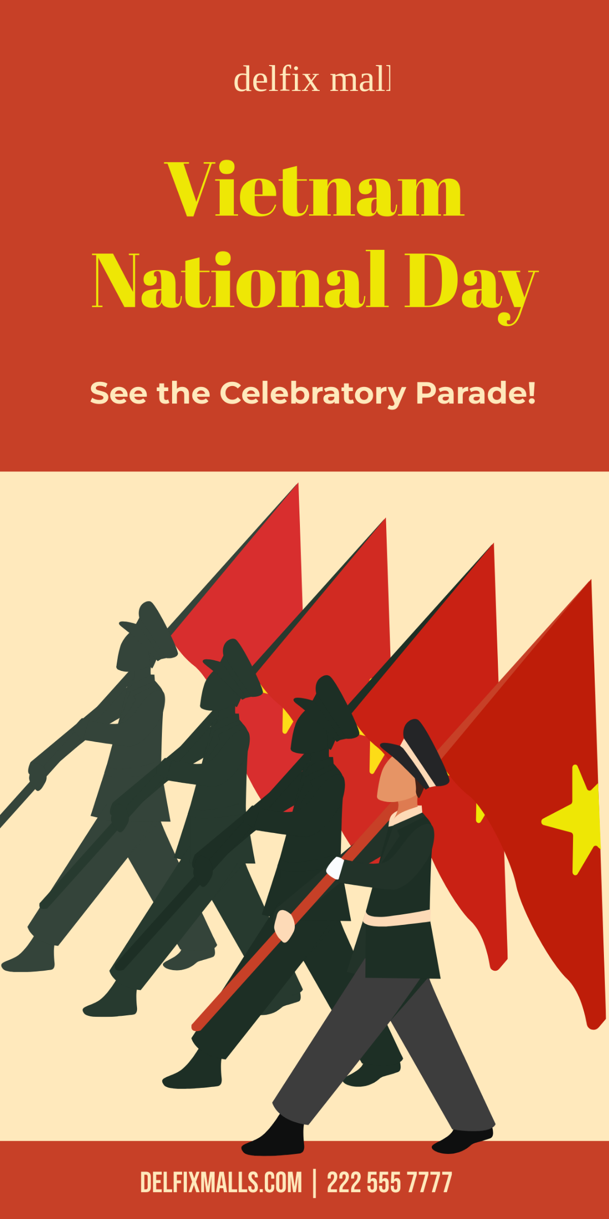 Vietnam National Day Banner Sign Template