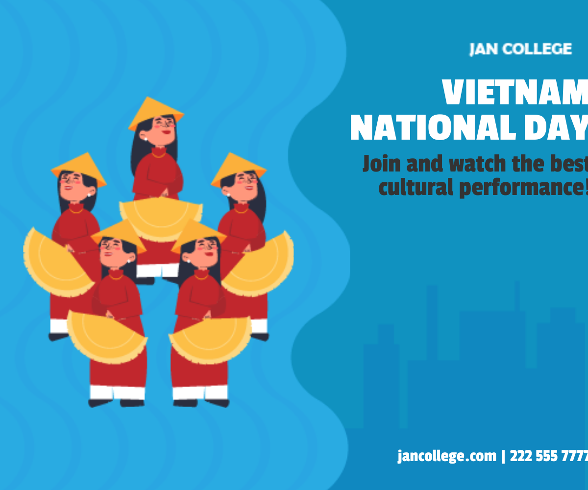 Free Vietnam National Day  Event Banner Template