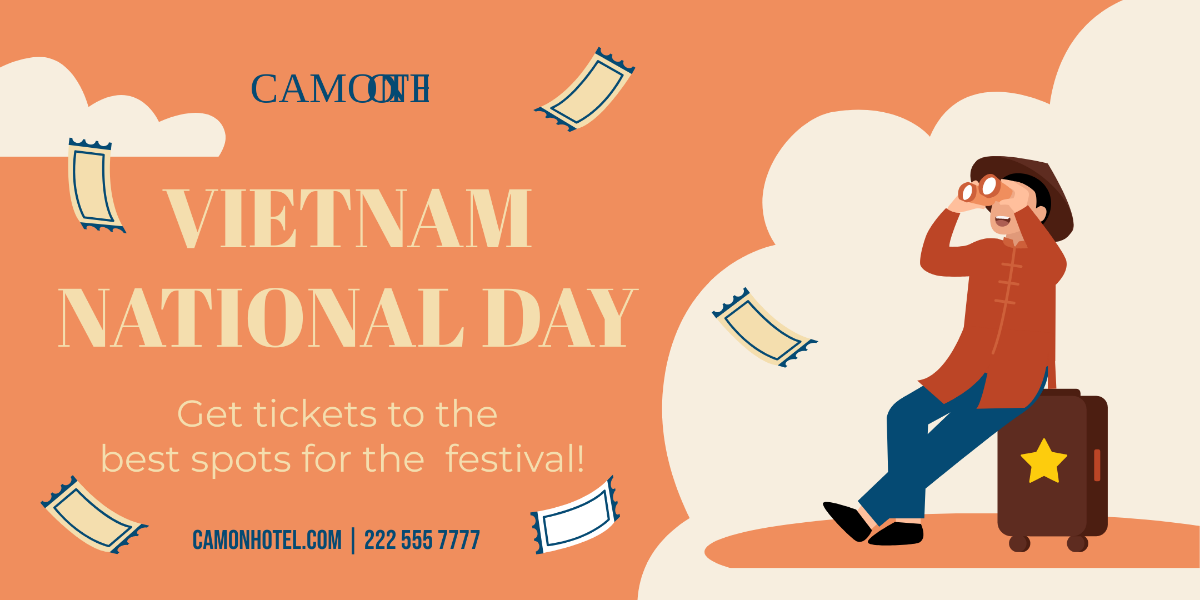 Free Vietnam National Day Eventbrite Banner Template