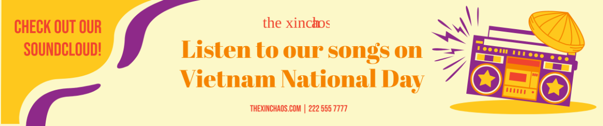 Free Vietnam National Day Soundcloud Banner Template