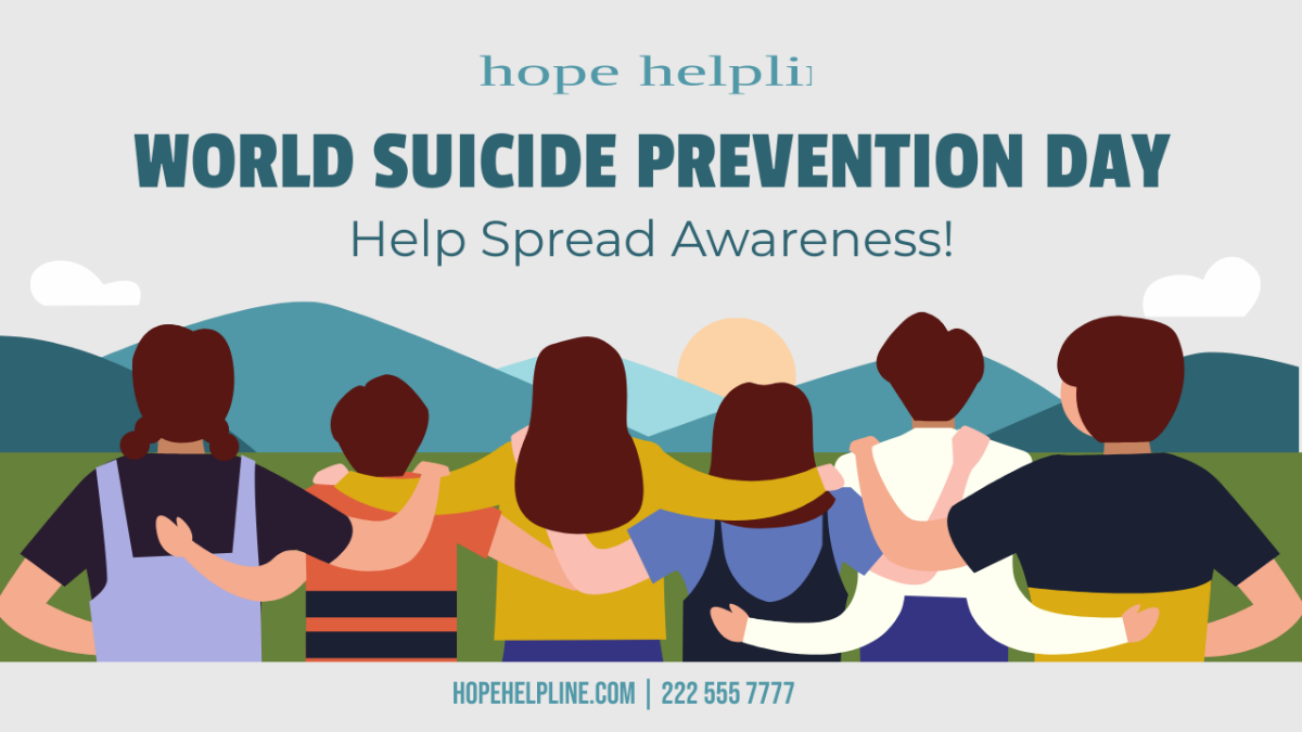 World Suicide Prevention Day Youtube Thumbnail Cover Template