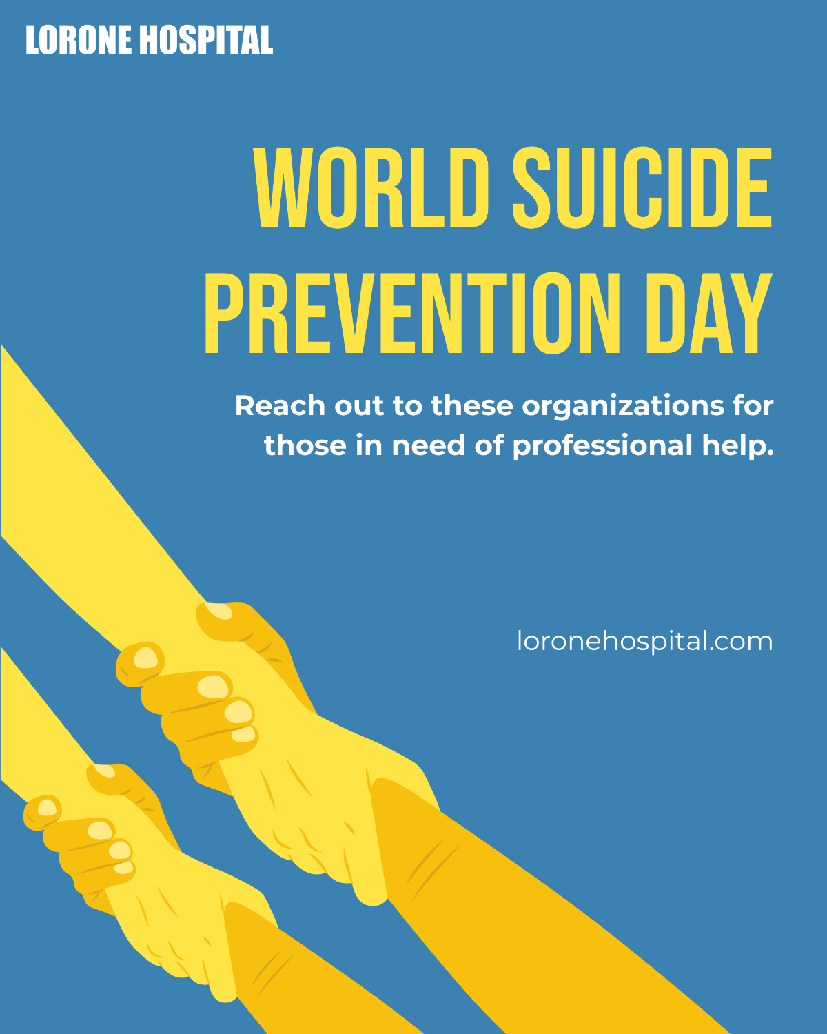 World Suicide Prevention Day Linkedin Vertical Post Template