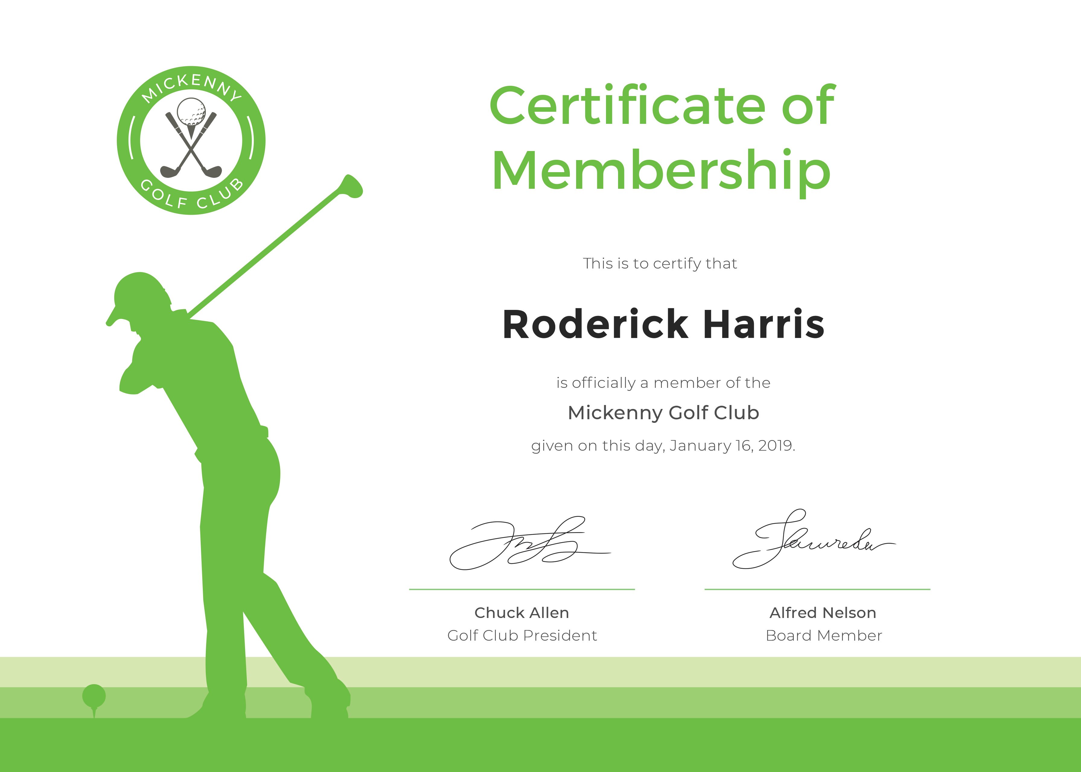 golf course memberships