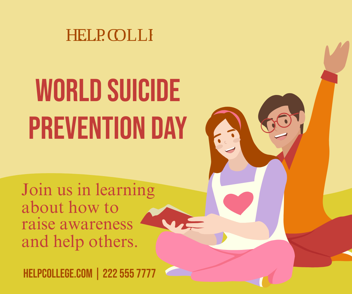 Free World Suicide Prevention Day Event Banner Template