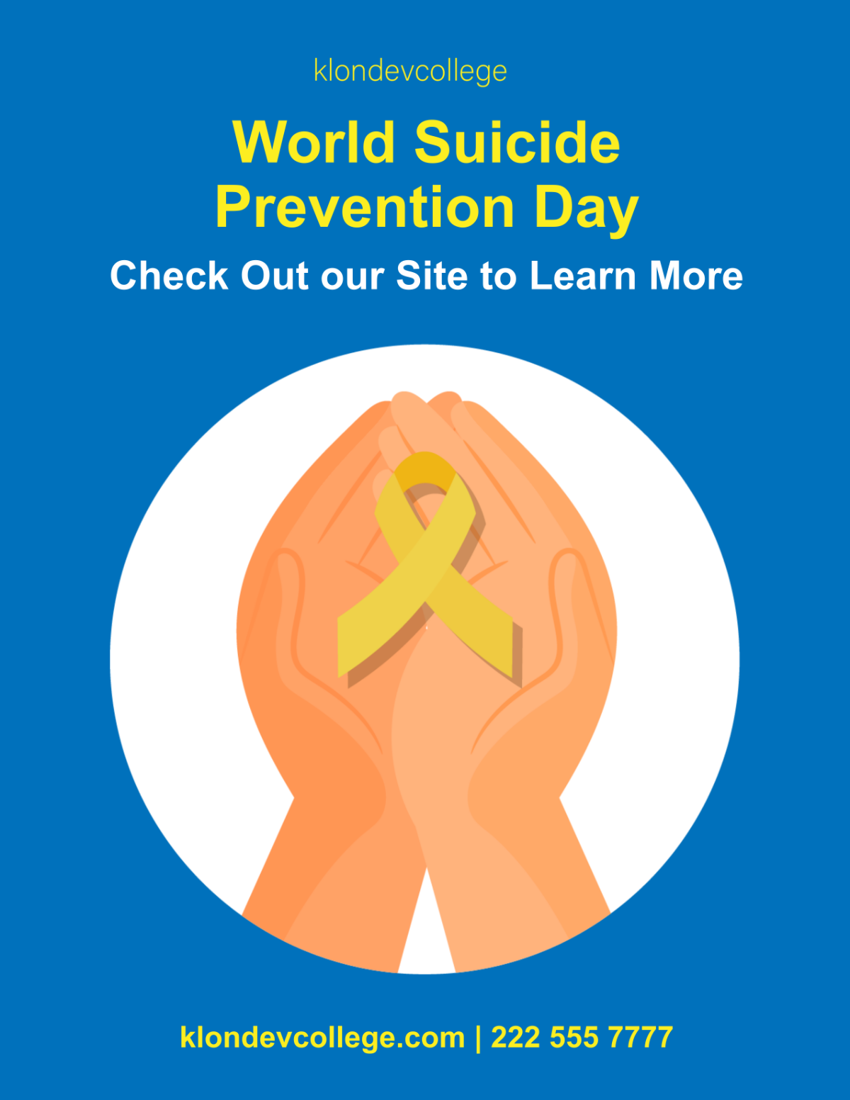 World Suicide Prevention Day  Flyer Template