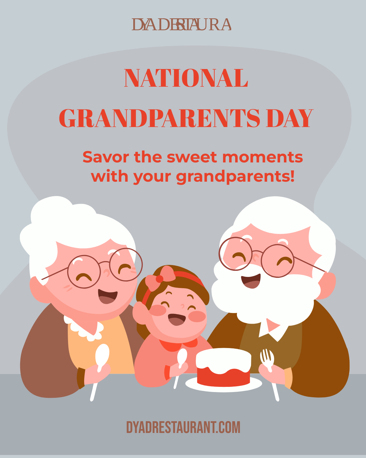 National Grandparents Day Facebook Vertical Post Template