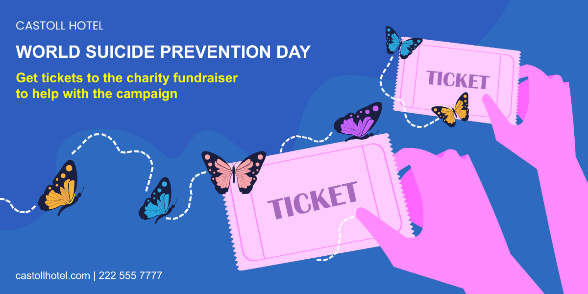 Free World Suicide Prevention Day  Eventbrite Banner Template