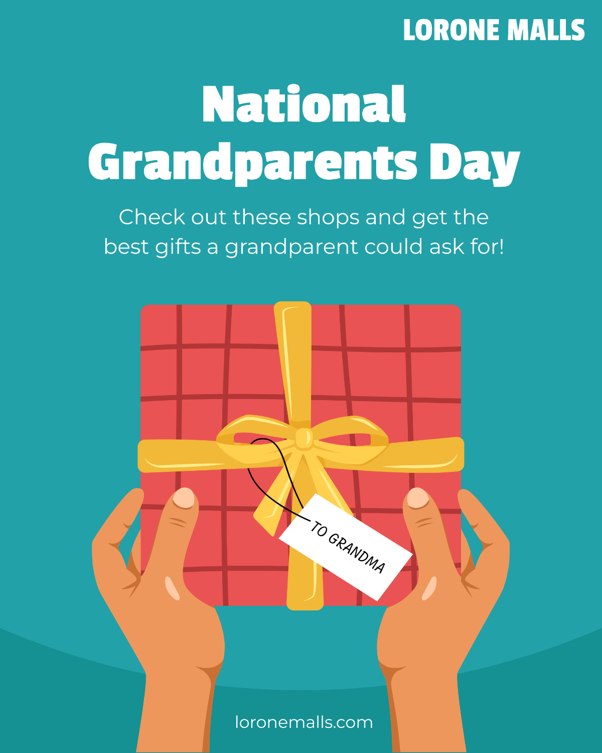 National Grandparents Day Linkedin Vertical Post Template