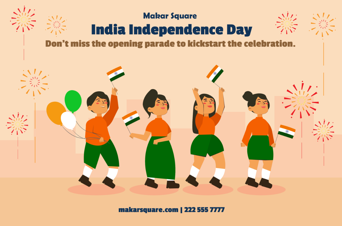 Free India Independence Day Banner Template