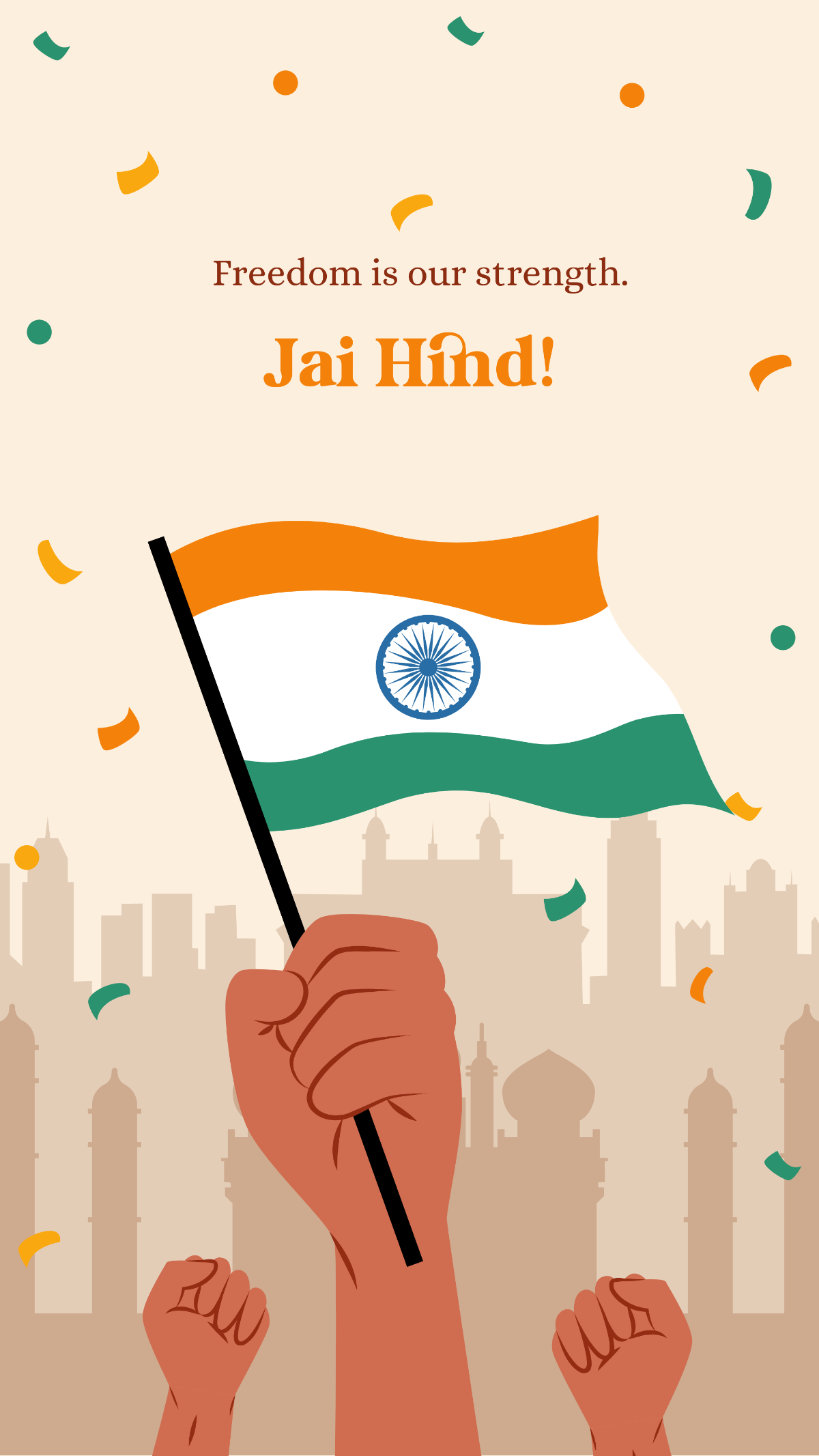 Free India Independence Day Wallpaper Template