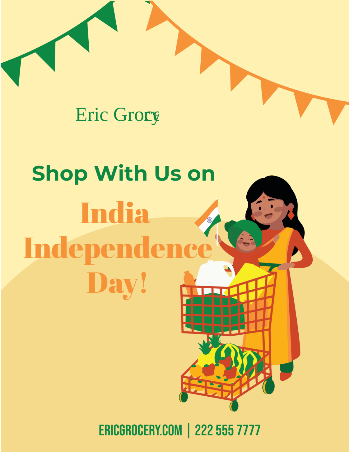 Free India Independence Day Flyer Template
