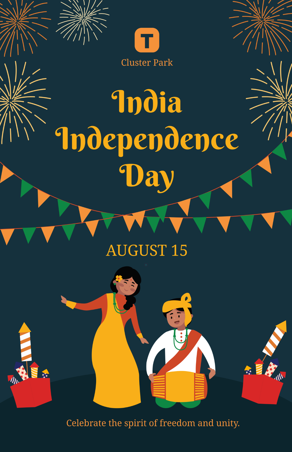 Free India Independence Day Poster Template